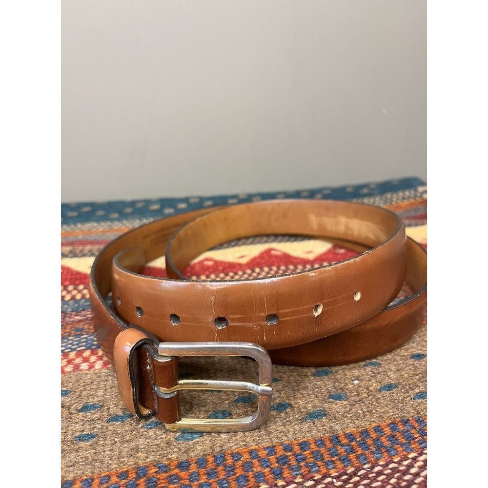 Trafalgar Annonay Calf Leather Handmade USA Belt Size 42 - Picture 3 of 8